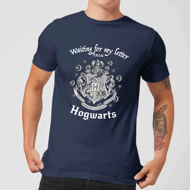 Harry Potter Waiting For My Letter From Hogwarts Men's T-Shirt - Navy