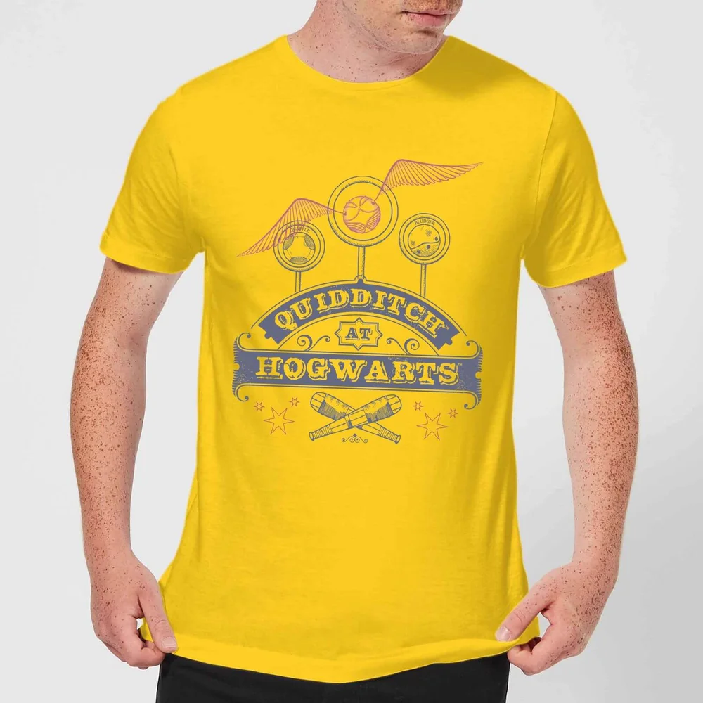 Harry Potter Quidditch At Hogwarts Men's T-Shirt - Yellow - S Image 1