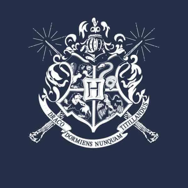 Harry Potter Hogwarts House Crest Men's T-Shirt - Navy