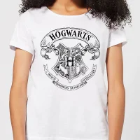 Harry Potter Hogwarts Crest Women's T-Shirt - White - undefined undefined