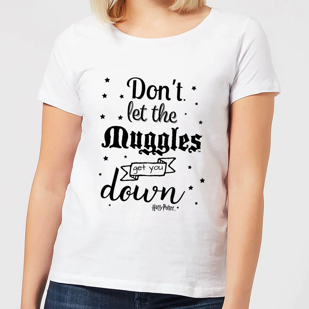Harry Potter Don't Let The Muggles Get You Down Women's T-Shirt - White - S Image 1