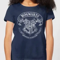 Harry Potter Hogwarts Crest Women's T-Shirt - Navy - undefined undefined