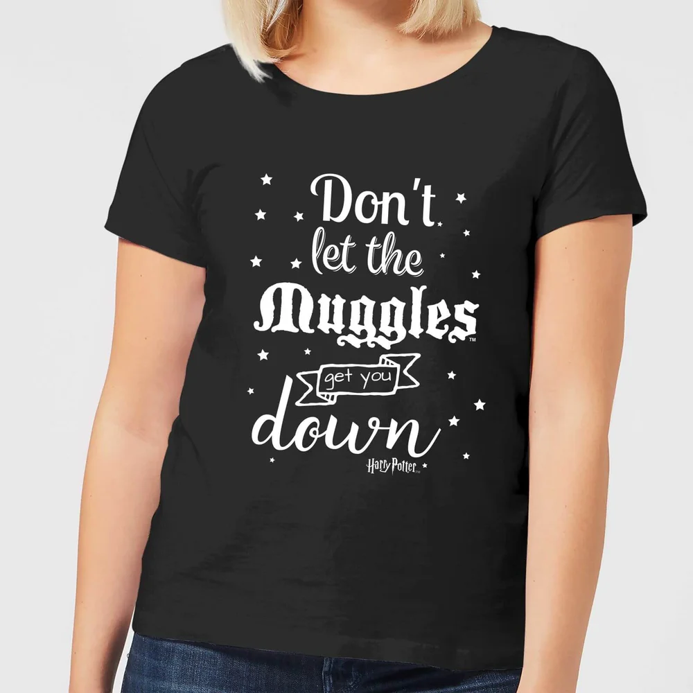 Harry Potter Don't Let The Muggles Get You Down Women's T-Shirt - Black - S Image 1