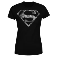 DC Originals Marble Superman Logo Women's T-Shirt - Black - undefined undefined