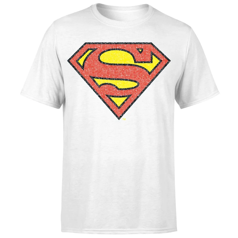 Originals Official Superman Crackle Logo Men's T-Shirt - White - S Image 1