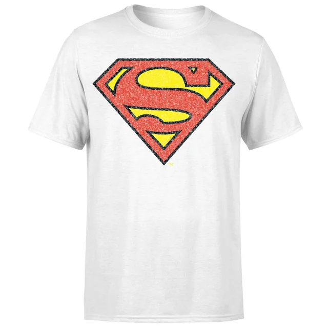 Originals Official Superman Crackle Logo Men's T-Shirt - White