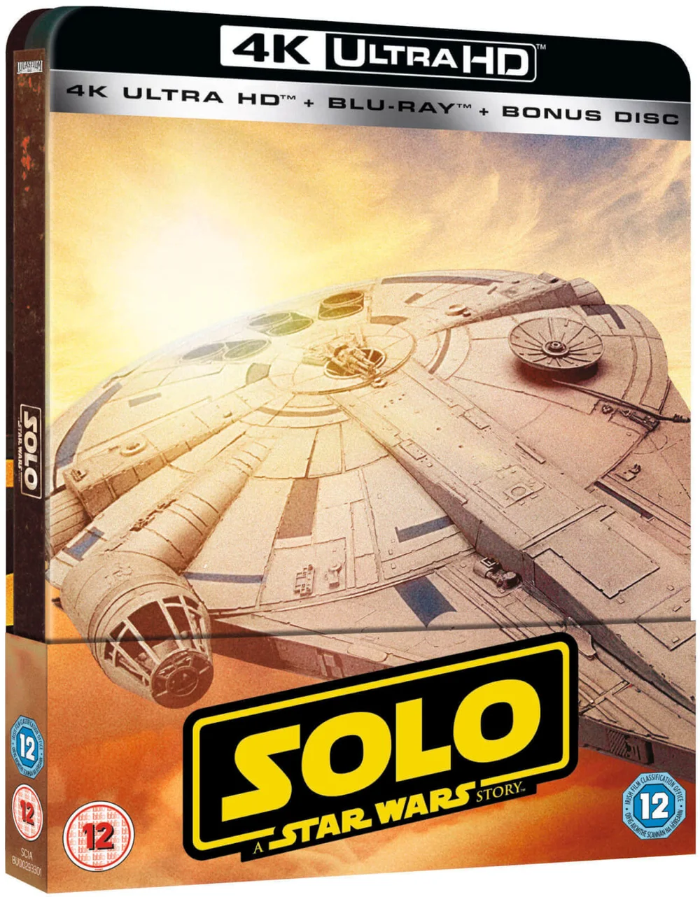 Solo: A Star Wars Story 4K Ultra HD (Includes 2D Version) - Zavvi Exclusive Limited Edition Steelbook Image 1