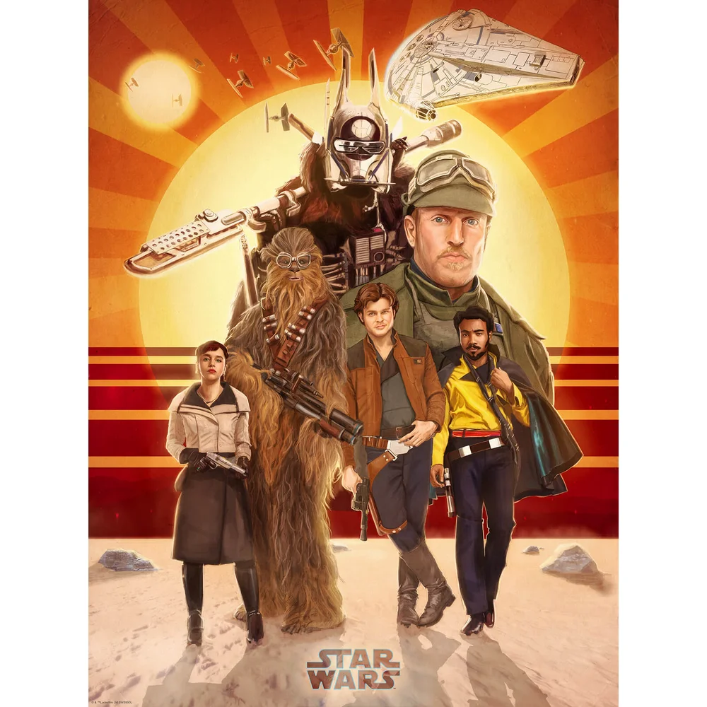 Star Wars Solo "Buckle Up" Zavvi UK Exclusive Print by Teddy Wright IV (18 x 24 Inches) Image 1