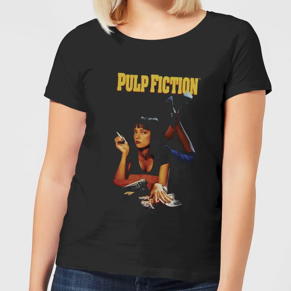 Pulp Fiction Poster Women's T-Shirt - Black - 3XL Image 1