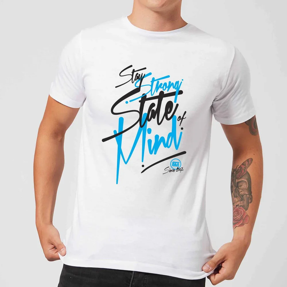 Stay Strong State Of Mind Men's T-Shirt - White - 5XL Image 1