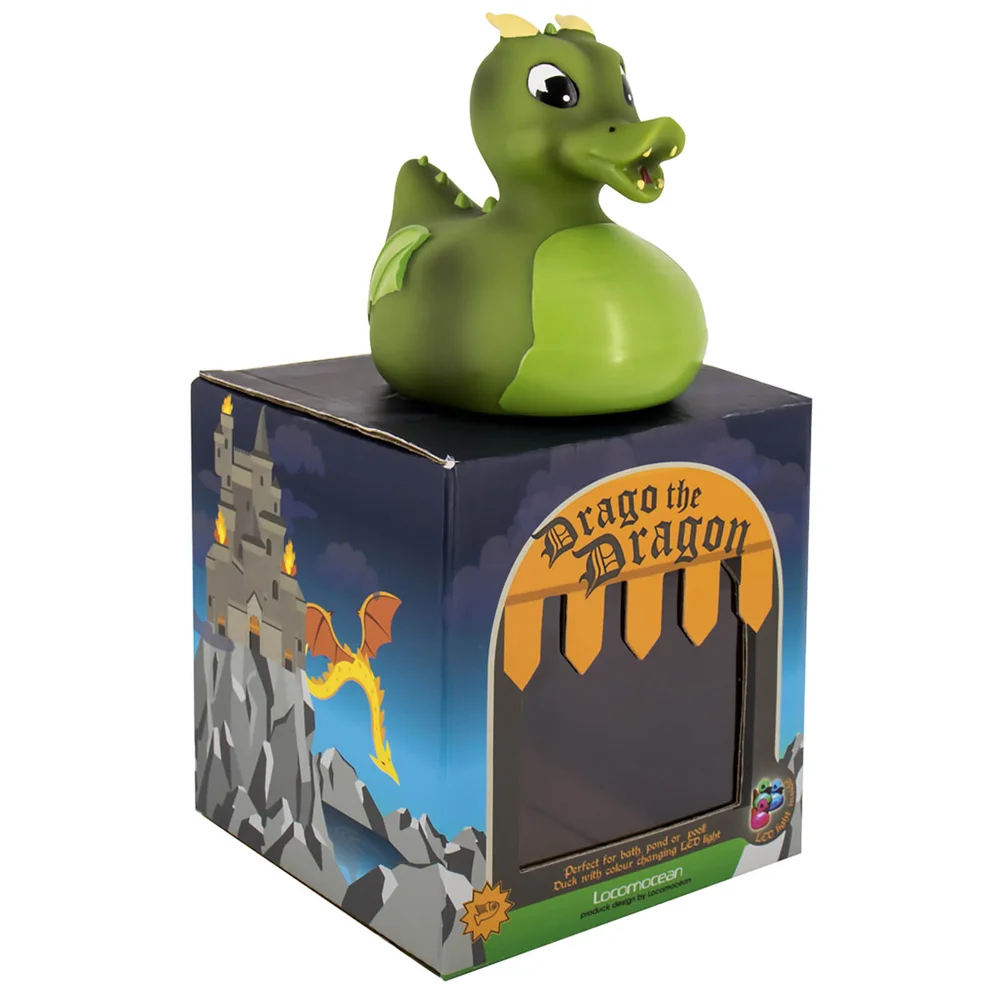 Drago the Dragon Light Up Bath Duck Image 1