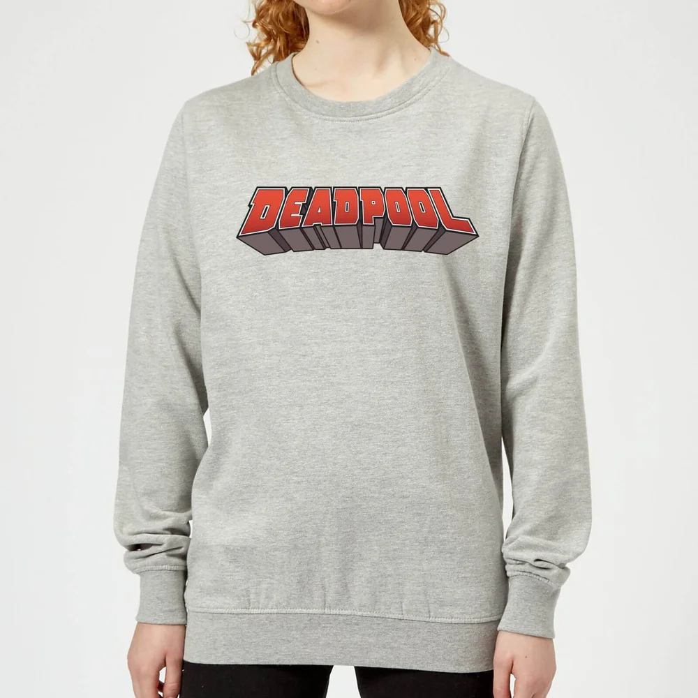 Marvel Deadpool Logo Women's Sweatshirt - Grey - 3XL - Grey Image 1