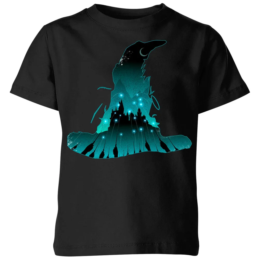 Harry Potter Hogwarts Silhouette Kids' T-Shirt - Black - 3-4 Years - Black Image 1