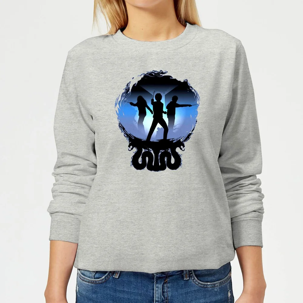 Harry Potter Silhouette Attack Women's Sweatshirt - Grey - 3XL Image 1
