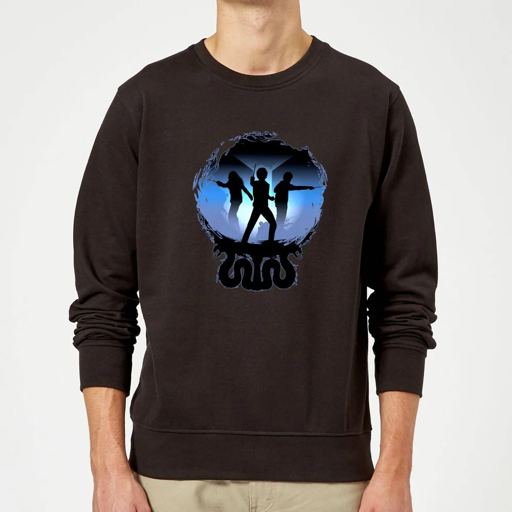 Harry Potter Silhouette Attack Sweatshirt - Black - S Image 1