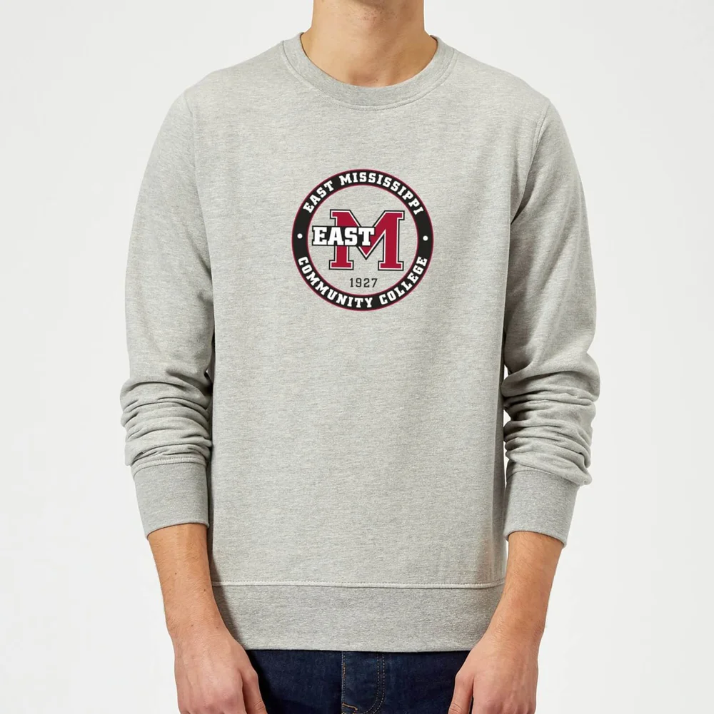 East Mississippi Community College Seal Sweatshirt - Grey - S - Grey Image 1