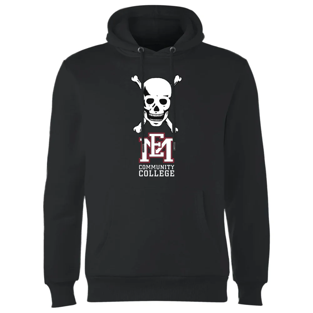 East Mississippi Community College Skull and Logo Hoodie - Black - S Image 1