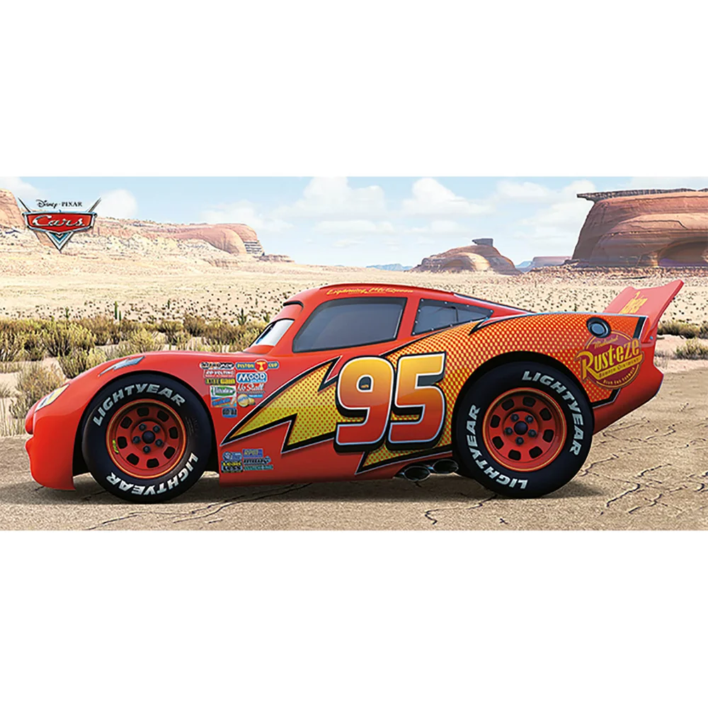 Cars (Lightning McQueen Sideshot) 50 x 100cm Canvas Image 1