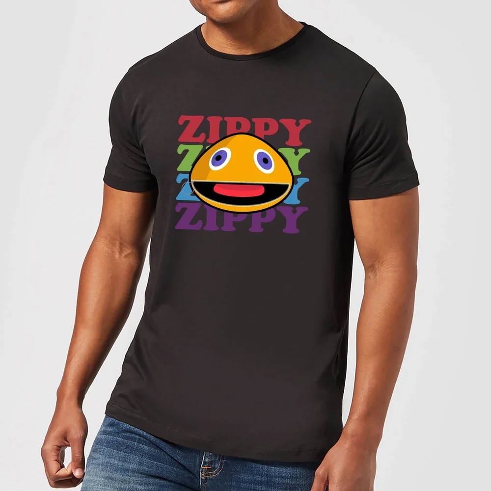 Rainbow Zippy Club Men's T-Shirt - Black - XXL Image 1