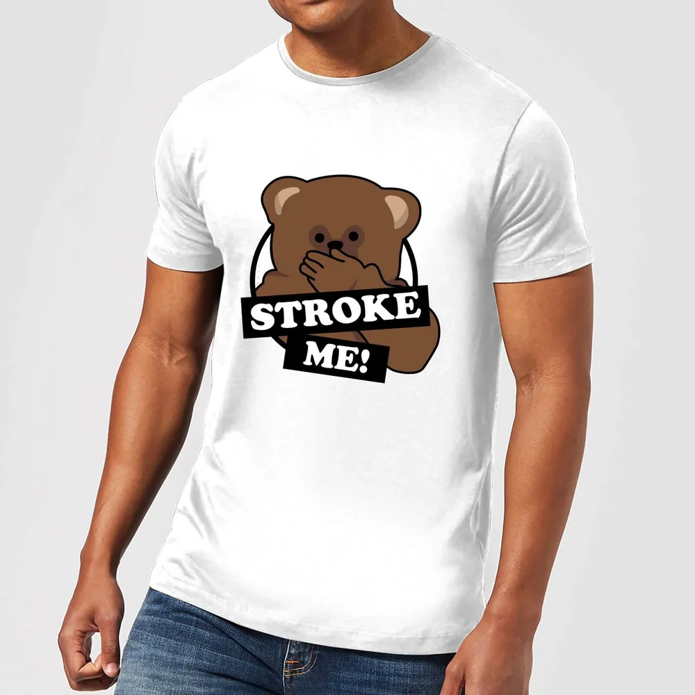 Rainbow Stroke Me Bungle Men's T-Shirt - White - S - White Image 1