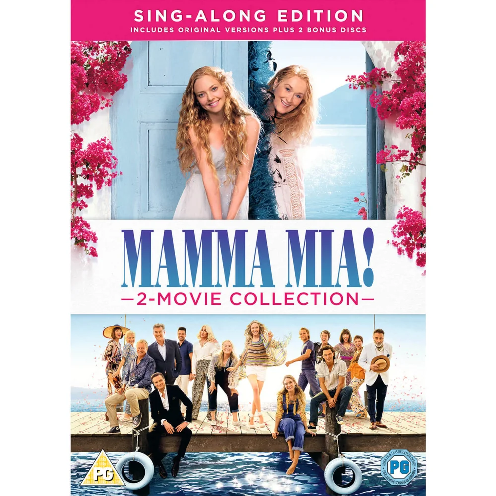 Mamma Mia! 2-Movie Collection – Sing-Along Edition (DVD + 2 Bonus Discs) Image 1