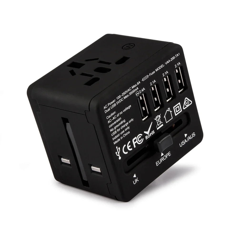 Veho Universal Dual USB 5V 3.2 World Travel Plug (150 Countries) Image 1