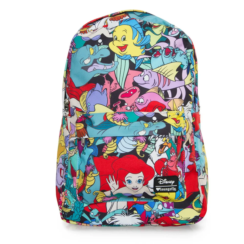 Loungefly Disney The Little Mermaid Ariel Characters AOP Backpack Image 1