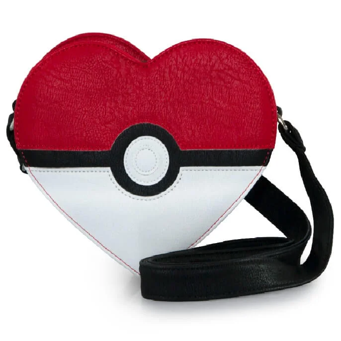 Loungefly Pokémon Pokéball Heart Shaped Cross Body Bag Image 1