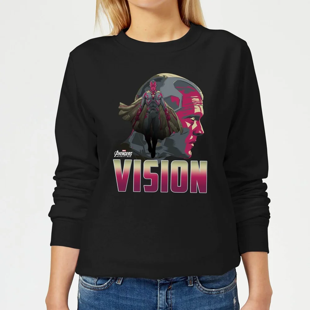 Avengers Vision Women's Sweatshirt - Black - S Image 1
