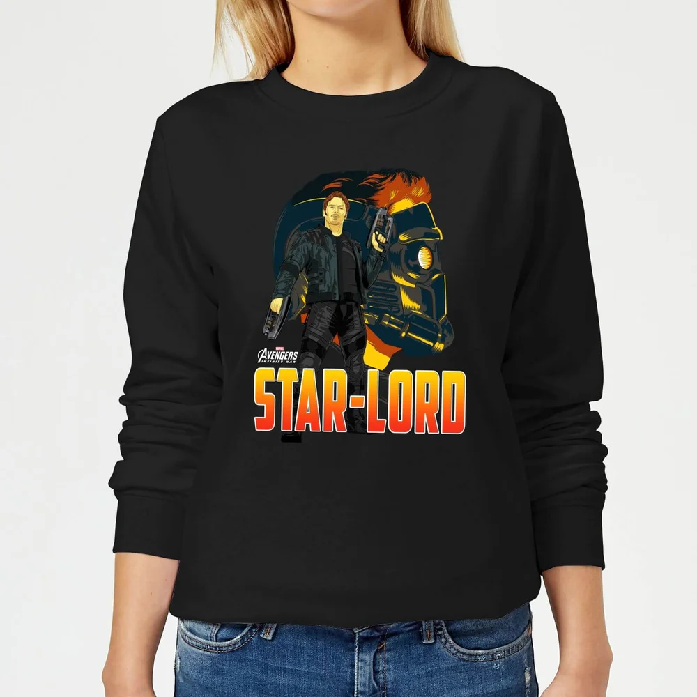 Avengers Star-Lord Women's Sweatshirt - Black - S Image 1