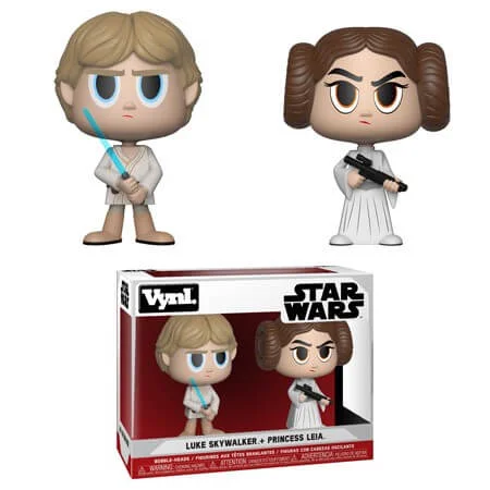 Star Wars Princess Leia & Luke Skywalker Vynl. Image 1