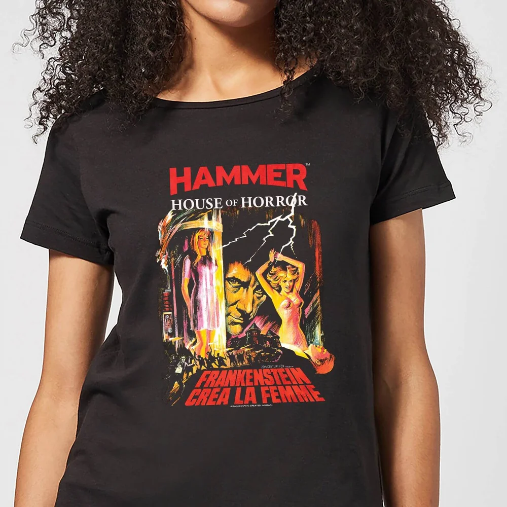 Hammer Horror Frankenstein Crea La Femme Women's T-Shirt - Black - S Image 1