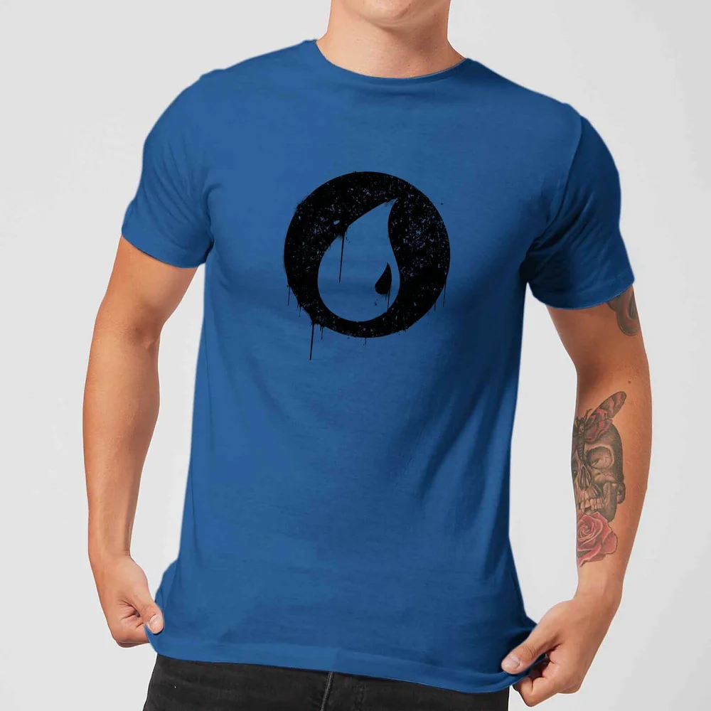 Magic The Gathering Blue Mana Splatter Men's T-Shirt - Royal Blue - S Image 1