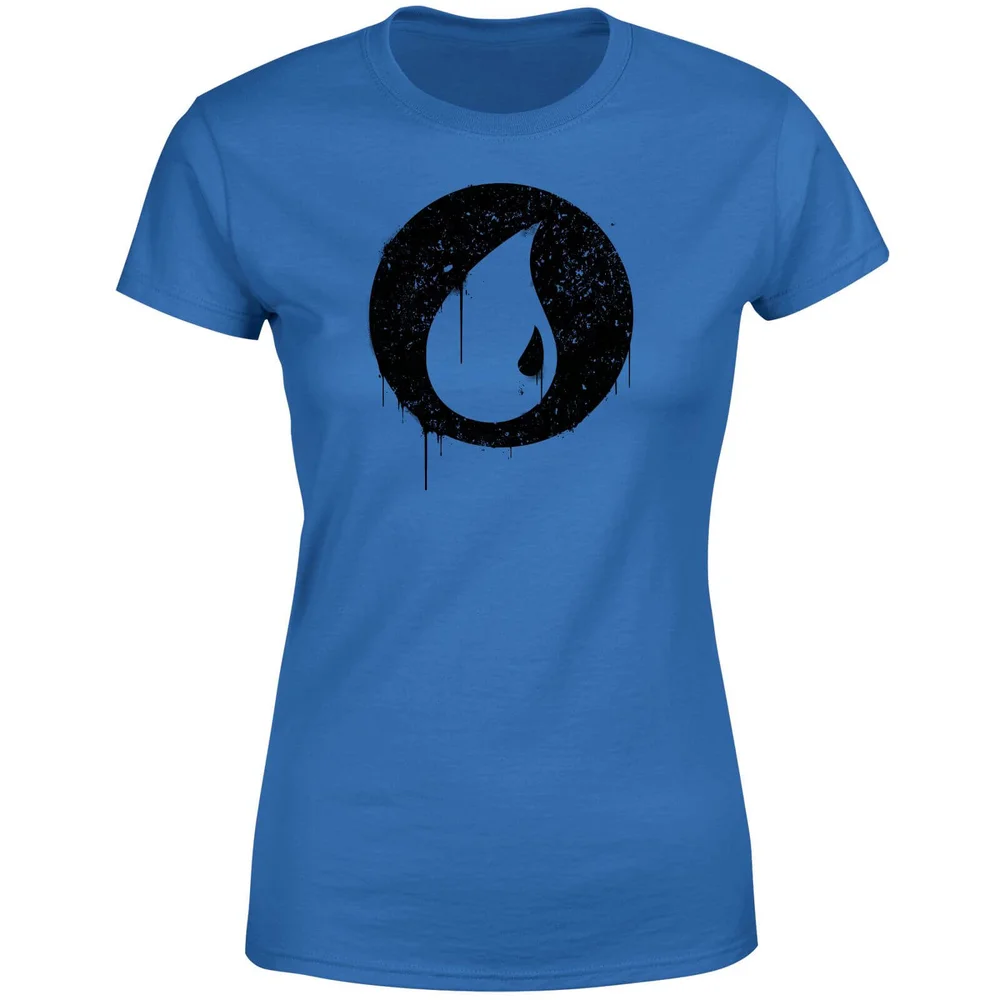 Magic The Gathering Blue Mana Splatter Women's T-Shirt - Royal Blue - S - royal blue Image 1
