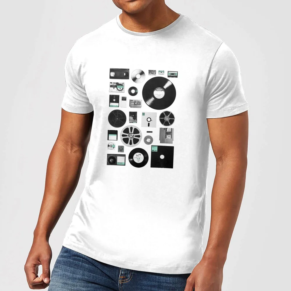 Florent Bodart Data Men's T-Shirt - White - 5XL Image 1