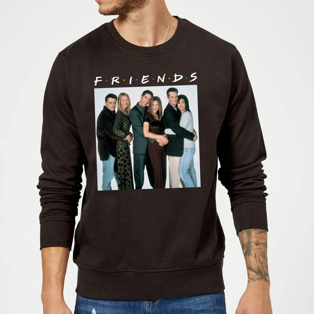Friends Group Shot Sweatshirt - Black - S Image 1