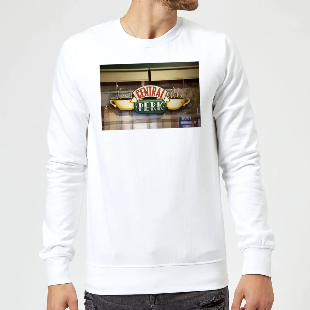 Friends Central Perk Coffee Sign Sweatshirt - White - S Image 1