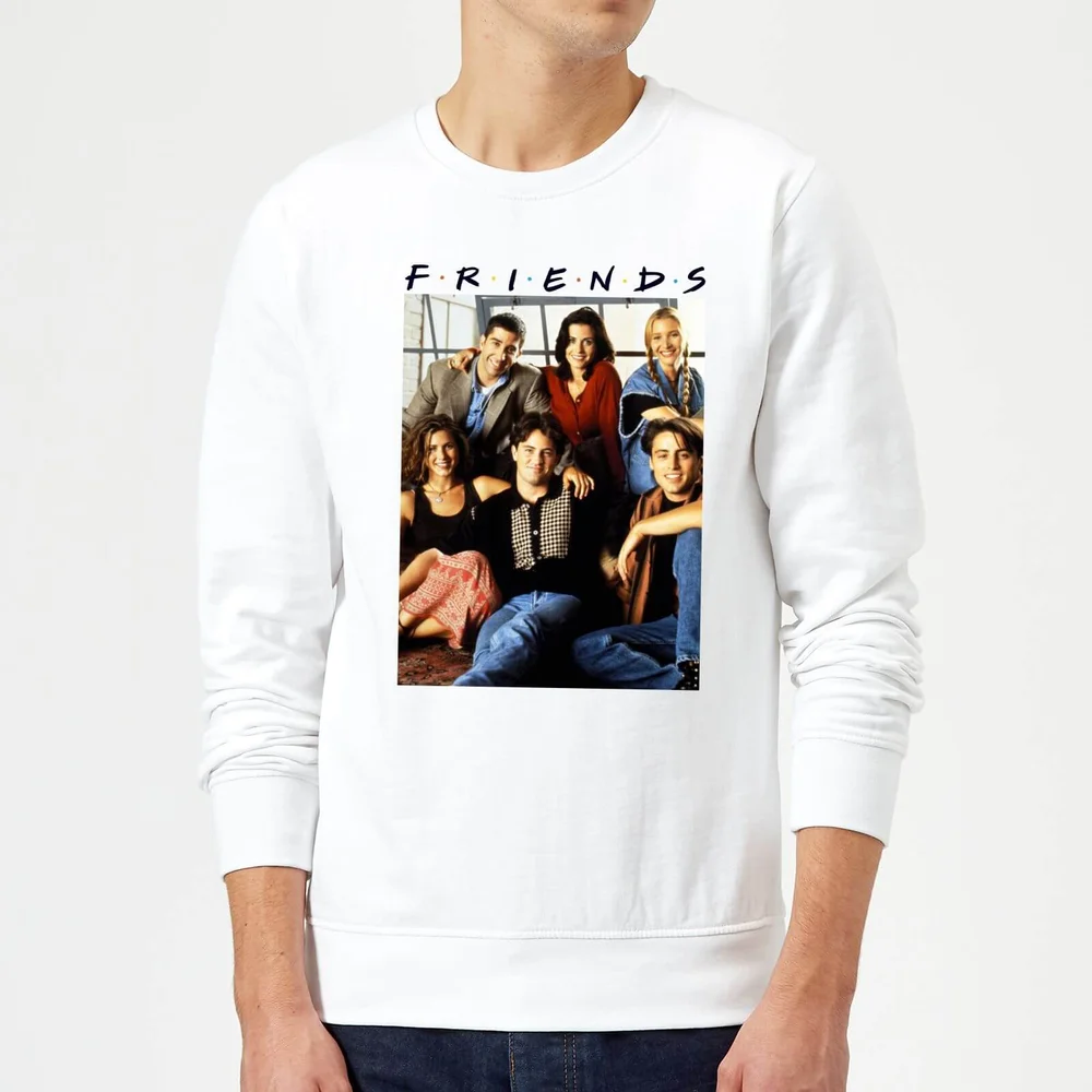 Friends Vintage Character Shot Sweatshirt - White - S Image 1