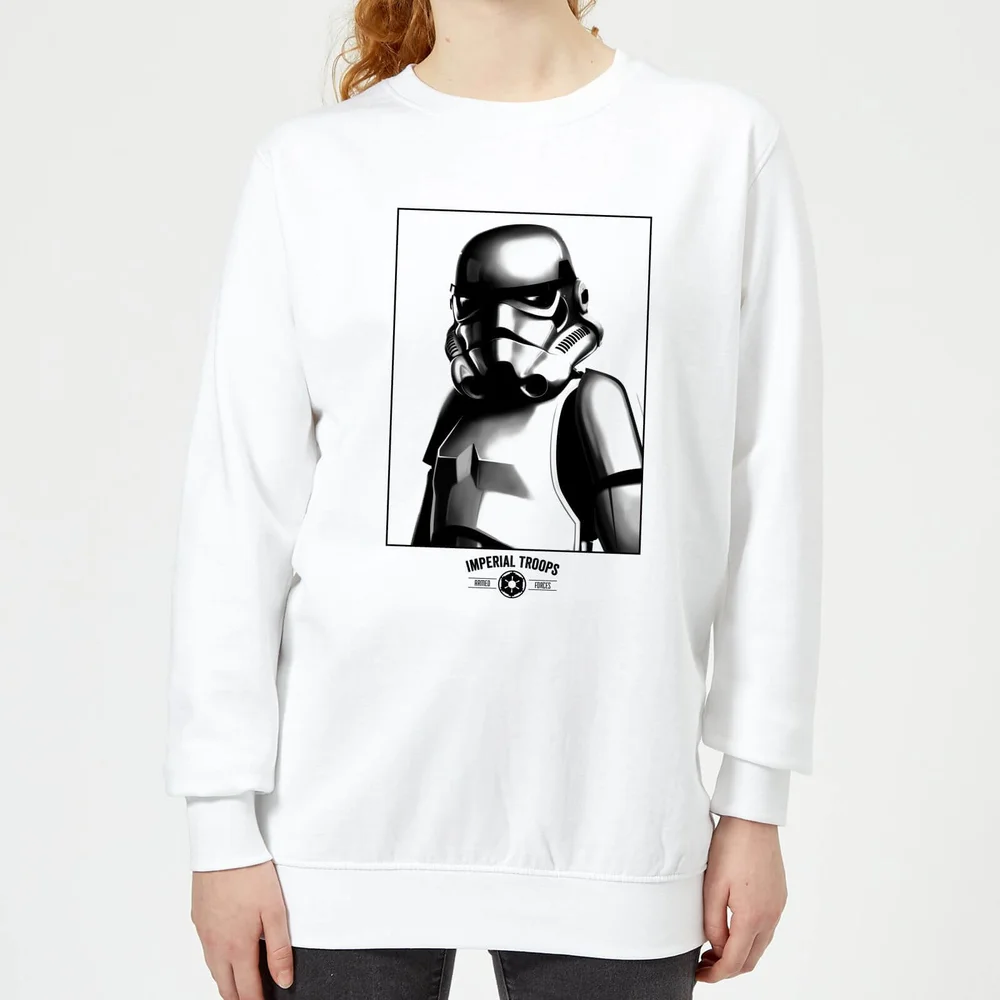 Star Wars Imperial Troops Women's Sweatshirt - White - S Image 1