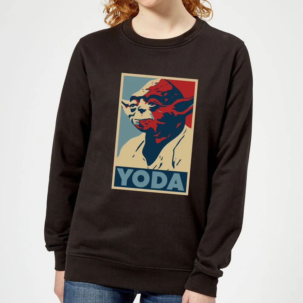 Star Wars Yoda Poster Women's Sweatshirt - Black - S Image 1