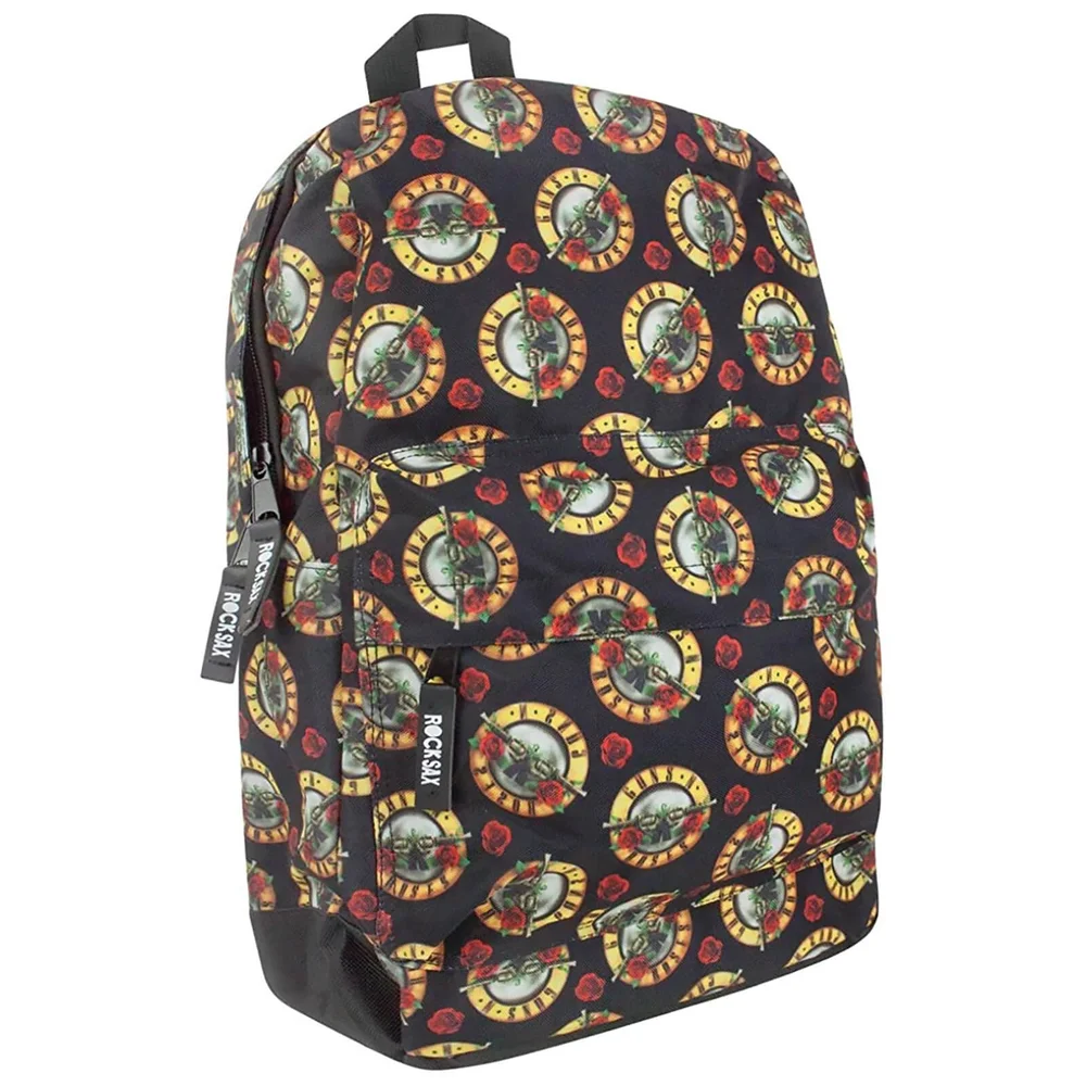 Rocksax Guns 'N' Roses Roses All-Over Print Rucksack Image 1