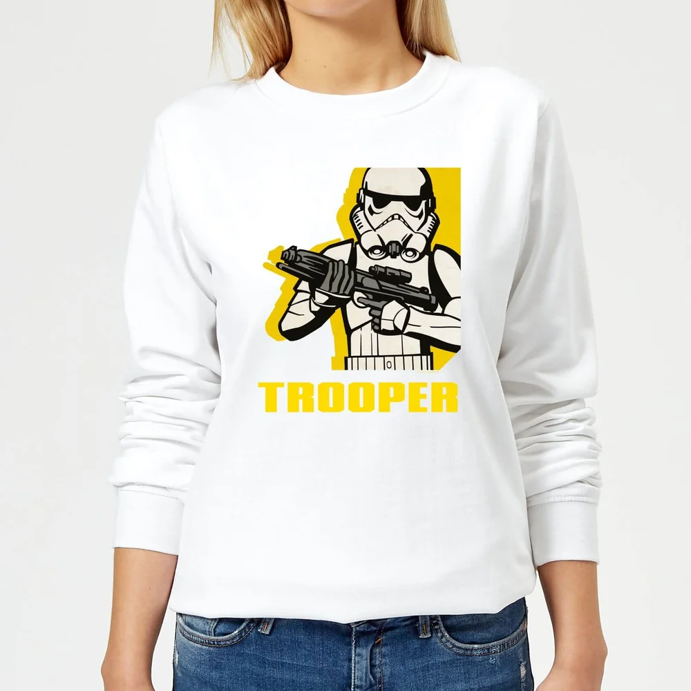 Star Wars Rebels Trooper Women's Sweatshirt - White - S - White Image 1