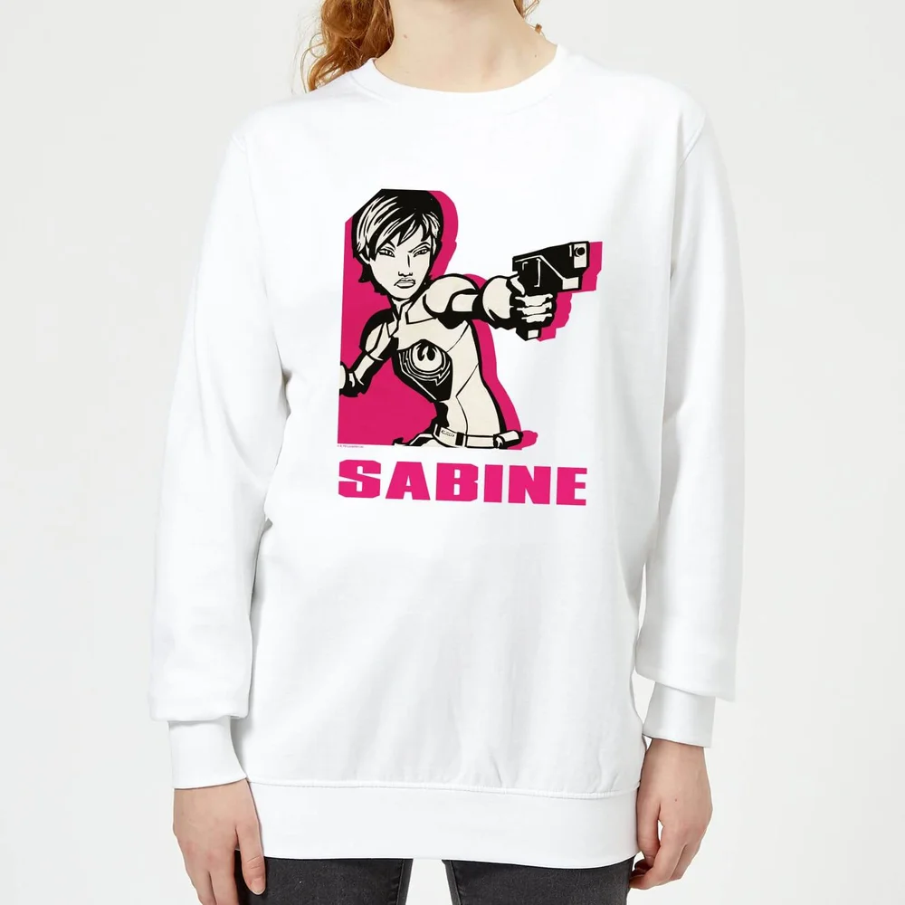 Star Wars Rebels Sabine Women's Sweatshirt - White - S - White Image 1