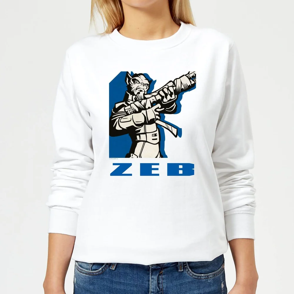 Star Wars Rebels Zeb Women's Sweatshirt - White - S - White Image 1