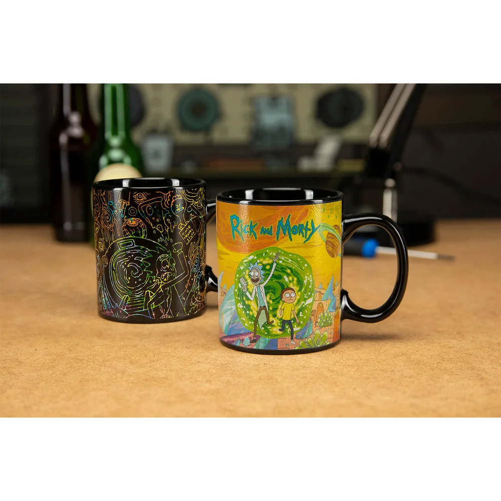 Rick and Morty Portals Heat Change Mug Image 1