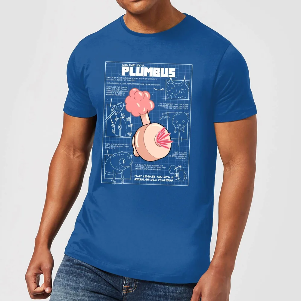 Zavvi Exclusive Rick and Morty Plumbus Men's T-Shirt - Royal Blue - S Image 1