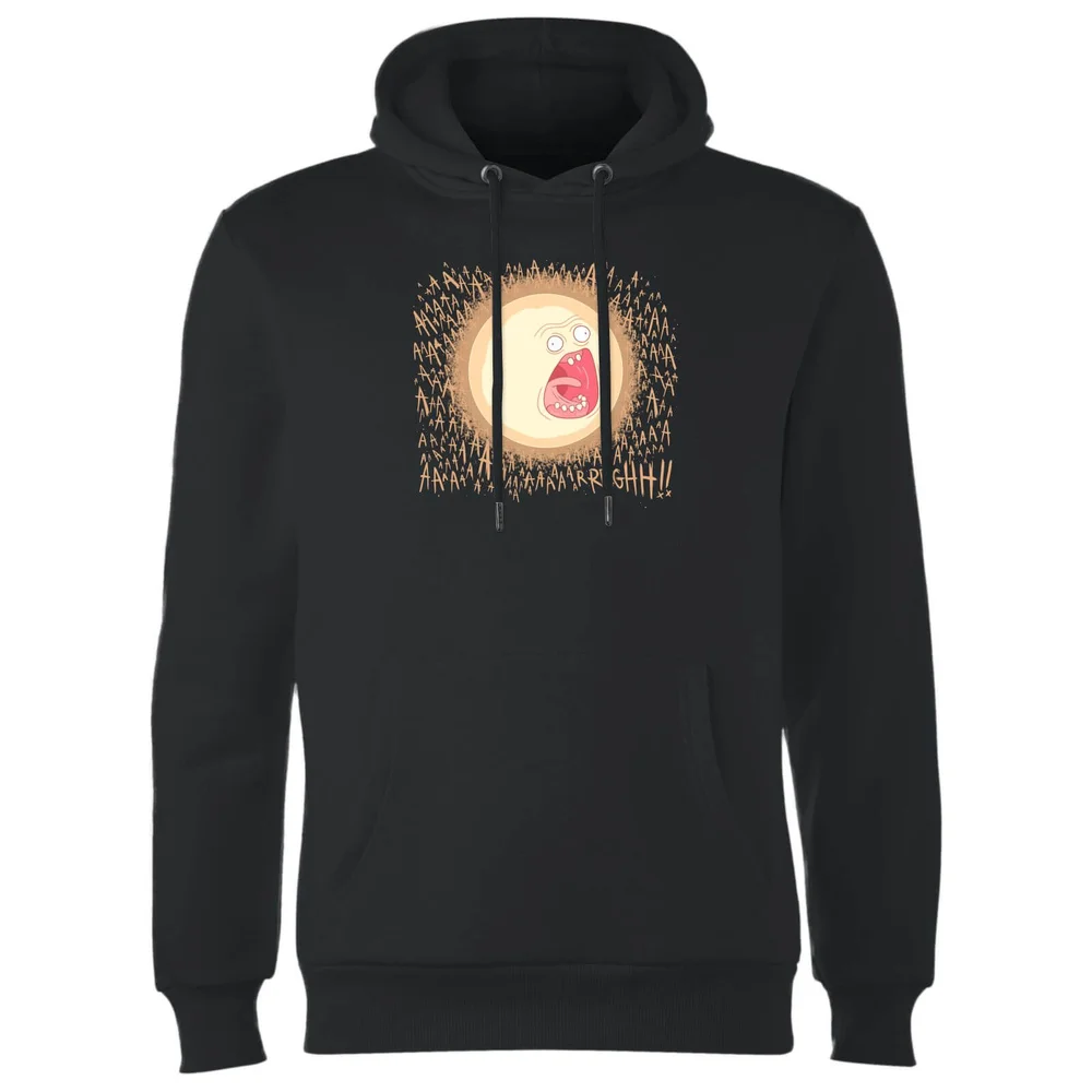 Rick and Morty Screaming Sun Hoodie - Black - S Image 1
