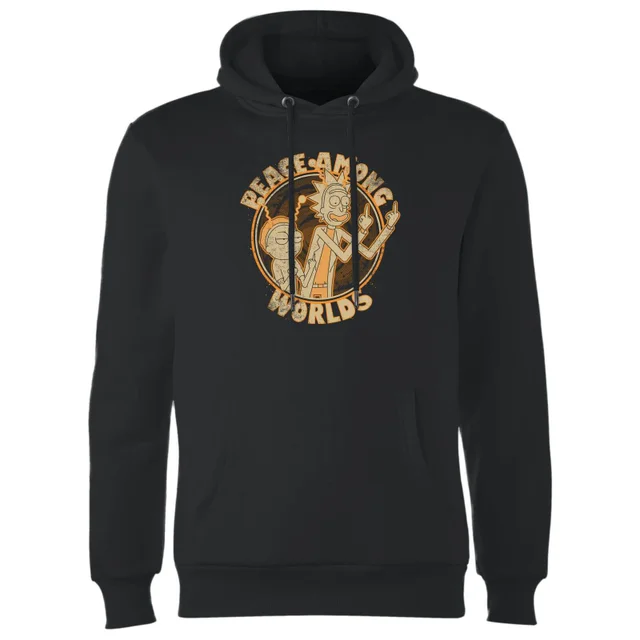 Rick and Morty Peace Among Worlds Hoodie - Black