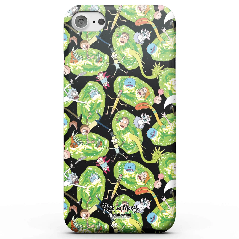 Rick and Morty Portals Characters Phone Case for iPhone and Android - iPhone 5/5s - Snap Case - Matte Image 1