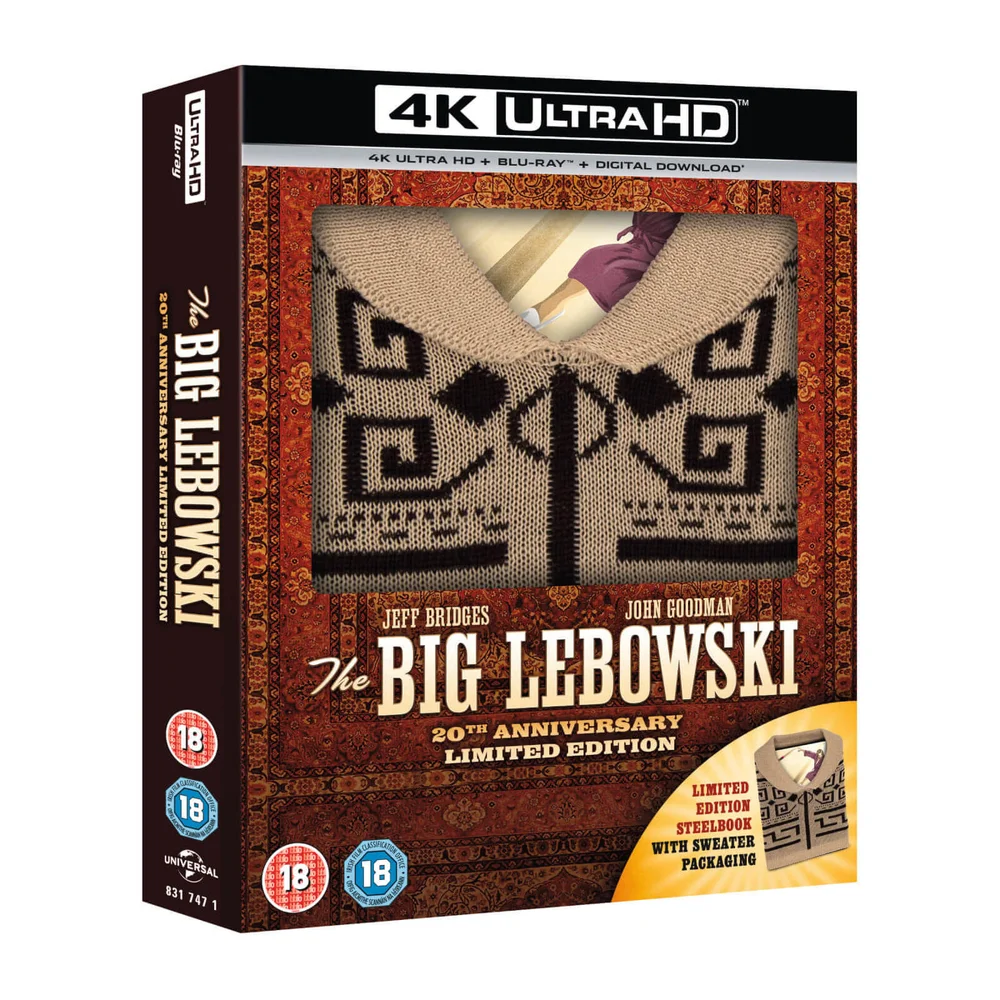 The Big Lebowski: Incl Sweater - Zavvi Exclusive 4K Ultra HD & Blu-ray Steelbook Image 1